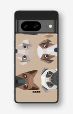 Google Pixel 8 Hard Case – Cute Dogs - View 1
