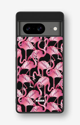Google Pixel 8 Hard Case – Flamingos - View 1