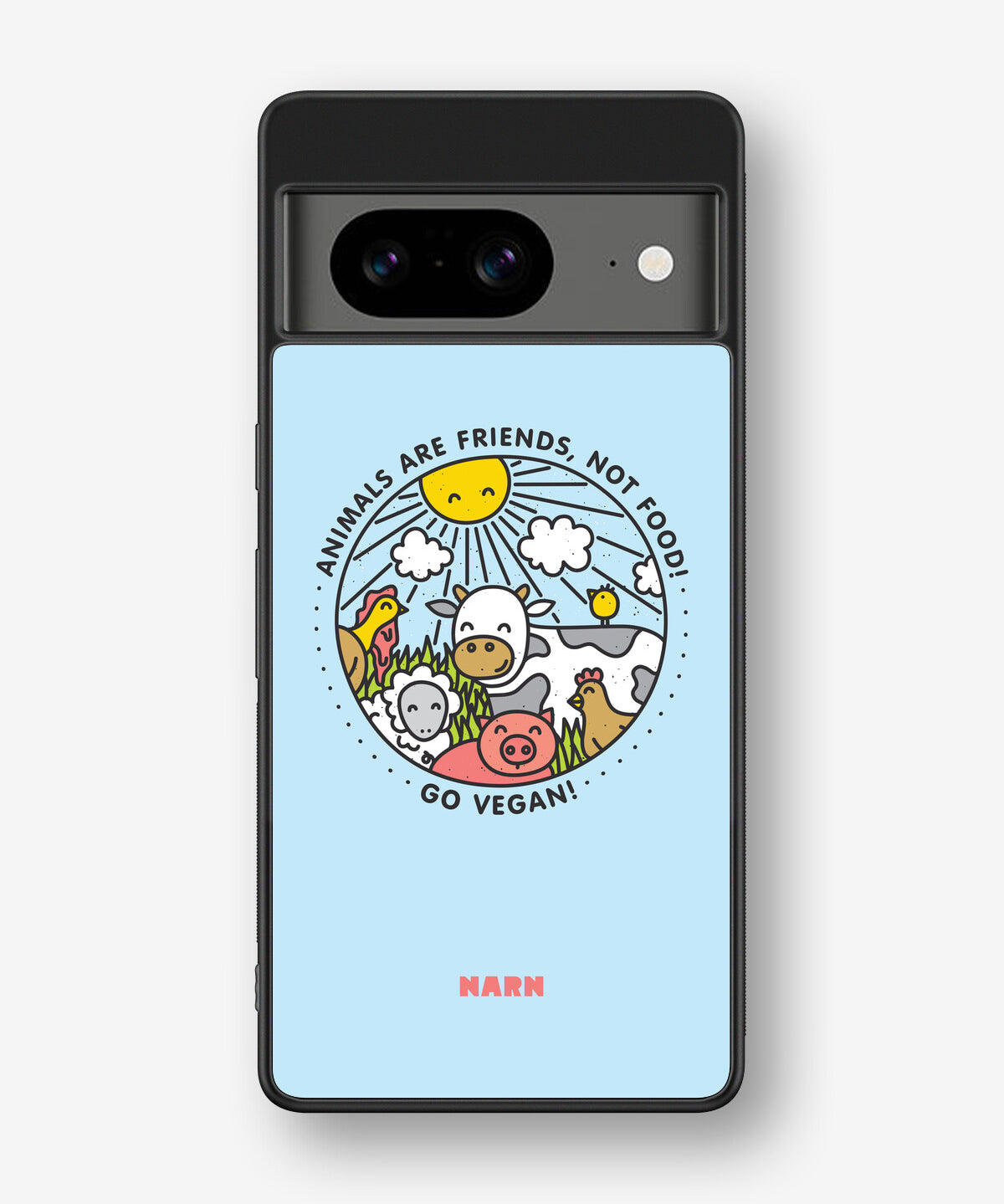 Google Pixel 8 Hard Case – Friends, Not Food - View 1