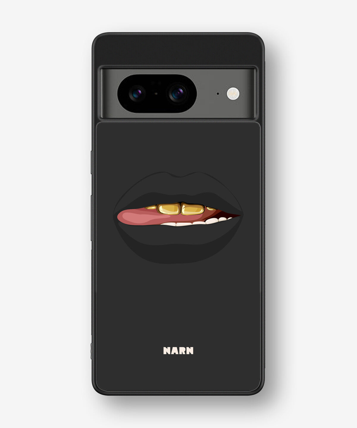 Google Pixel 8 Hard Case – Golden Lips - View 1