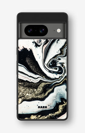 Google Pixel 8 Hard Case – Golden Swirl - View 1