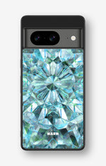 Google Pixel 8 Hard Case – Green Crystals - View 1
