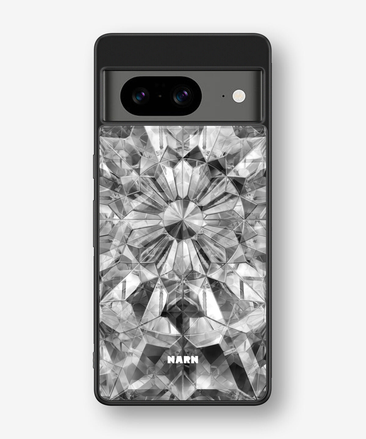 Google Pixel 8 Hard Case – Grey Crystals - View 1