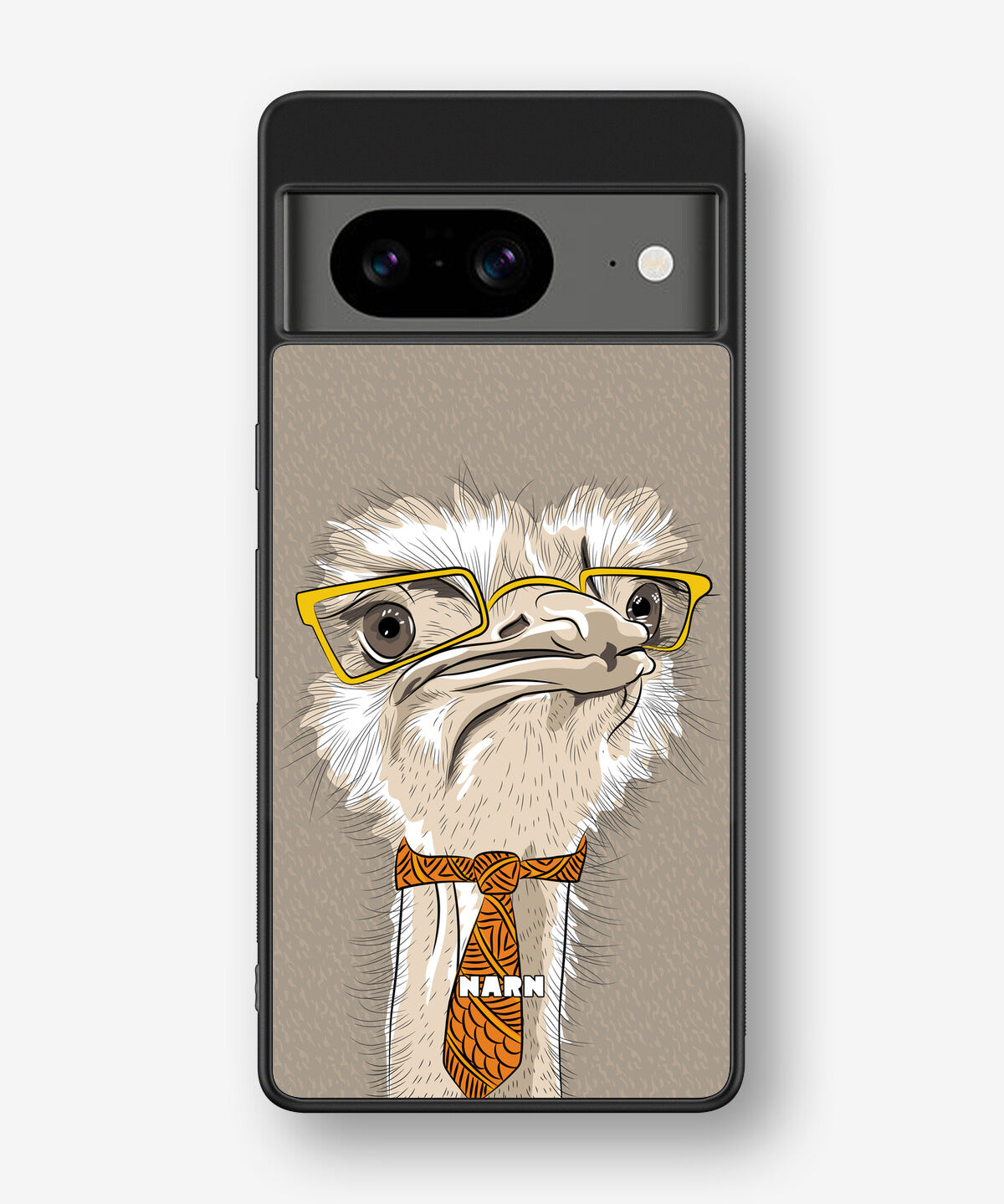 Google Pixel 8 Hard Case – Hipster Ostrich - View 1