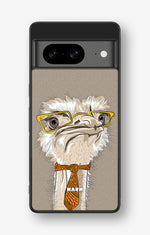 Google Pixel 8 Hard Case – Hipster Ostrich - View 1