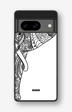 Google Pixel 8 Hard Case – Mandala Elephant - View 1
