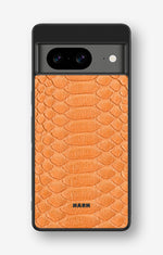 Google Pixel 8 Hard Case – Orange Snake - View 1