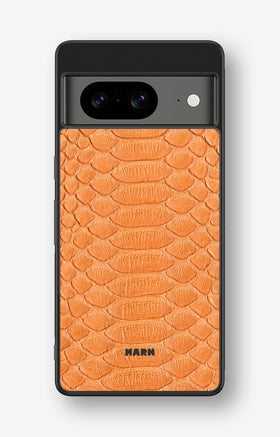 Google Pixel 8 Hard Case – Orange Snake - View 1