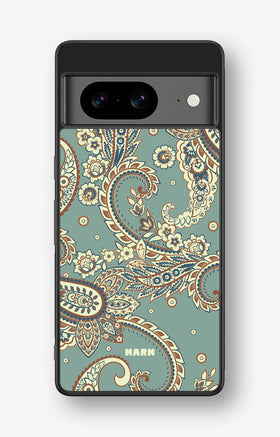 Google Pixel 8 Hard Case – Paisley Green - View 1
