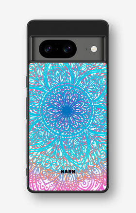 Google Pixel 8 Hard Case – Pastel Mandala - View 1