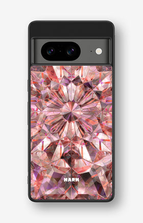 Google Pixel 8 Hard Case – Pink Crystals - View 1