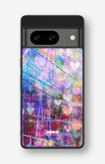 Google Pixel 8 Hard Case – Purple Hearts - View 1