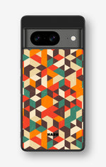 Google Pixel 8 Hard Case – Retro Geometric - View 1