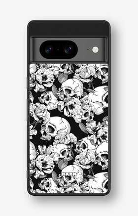 Google Pixel 8 Hard Case – Skull Garden - View 1