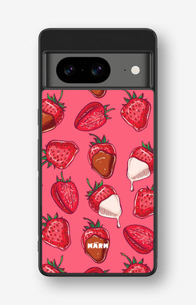 Google Pixel 8 Hard Case – Strawberry Chocolate - View 1