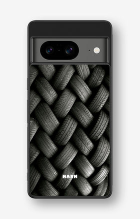 Google Pixel 8 Hard Case – Tires Wall - View 1