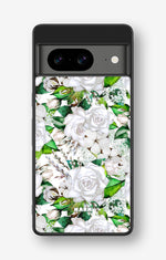 Google Pixel 8 Hard Case – White Bloom - View 1