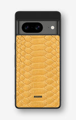 Google Pixel 8 Hard Case – Yellow Snake - View 1