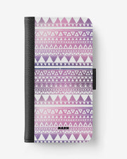 Google Pixel 8 Wallet Case - Purple Aztec - View 1