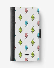 Google Pixel 9 Wallet Case - Lightning Bolts - View 1