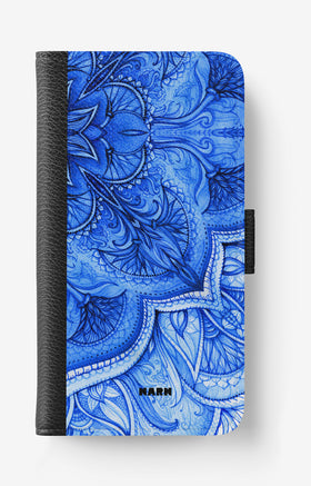 Huawei Honor 9 Wallet Case - Blue Vintage - View 1