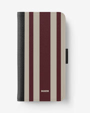 Huawei Mate 20 Pro Wallet Case - Bordeaux Stripe - View 1