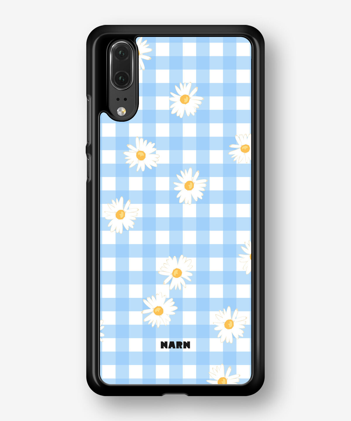 Huawei P20 Hard Case – Blue Daisies - View 1