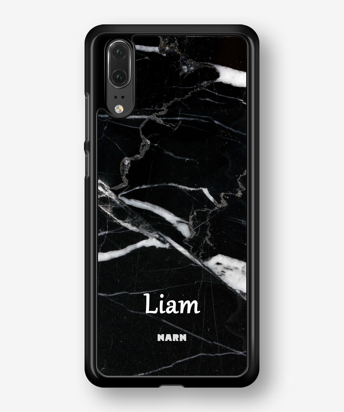 Huawei P20 Hard Case – Custom - Black Marble - View 1