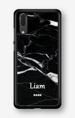 Huawei P20 Hard Case – Custom - Black Marble - View 1