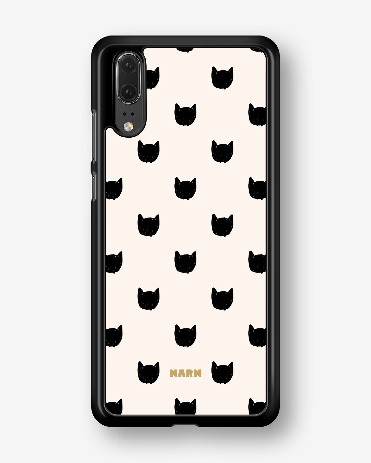 Huawei P20 Hard Case – Kitty Dots - View 1