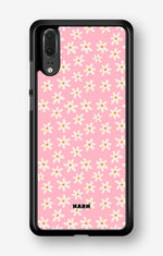 Huawei P20 Hard Case – Pink Daisy - View 1