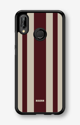 Huawei P20 Lite Hard Case – Bordeaux Stripe - View 1