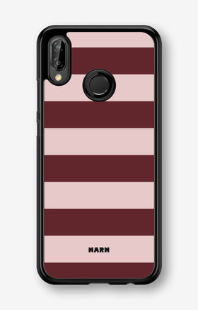 Huawei P20 Lite Hard Case – Cranberry Stripe - View 1