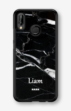 Huawei P20 Lite Hard Case – Custom - Black Marble - View 1