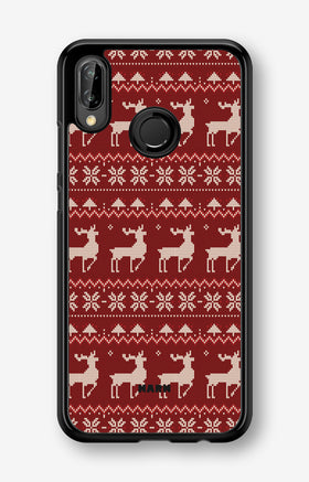 Huawei P20 Lite Hard Case – Reindeer Knit - View 1