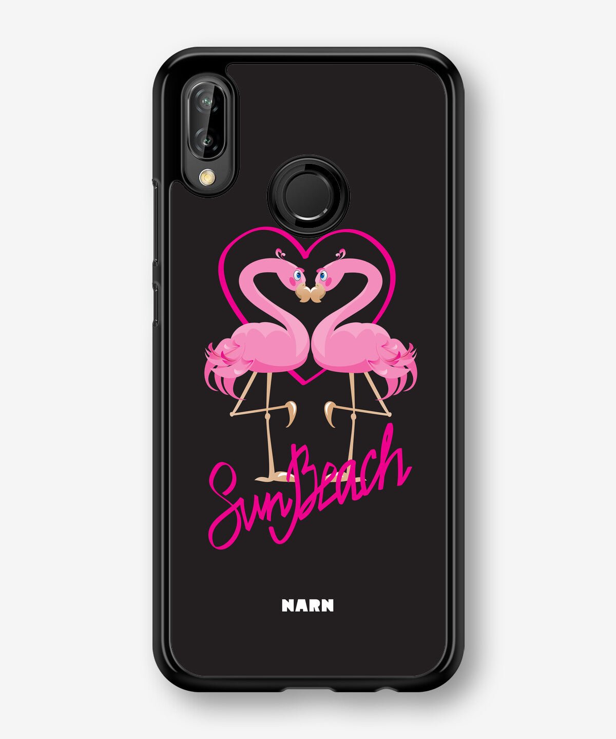 Huawei P20 Lite Hard Case – Beach Flamingo - View 1