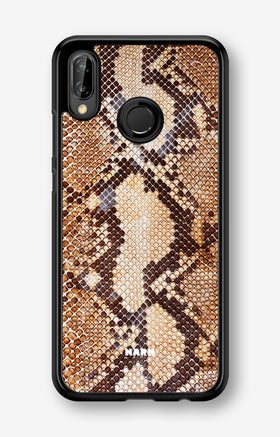Huawei P20 Lite Hard Case – Brown Snakeskin - View 1