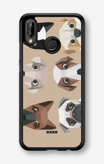 Huawei P20 Lite Hard Case – Cute Dogs - View 1