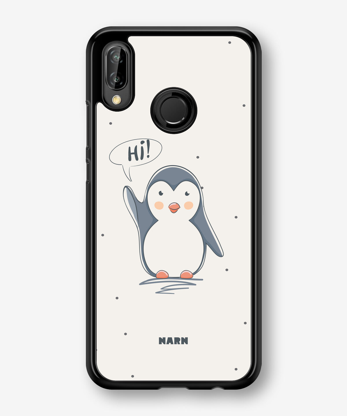 Huawei P20 Lite Hard Case – Cute Penguin - View 1