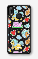 Huawei P20 Lite Hard Case – Cute Stickers - View 1