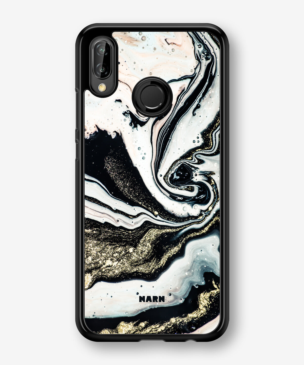 Huawei P20 Lite Hard Case – Golden Swirl - View 1