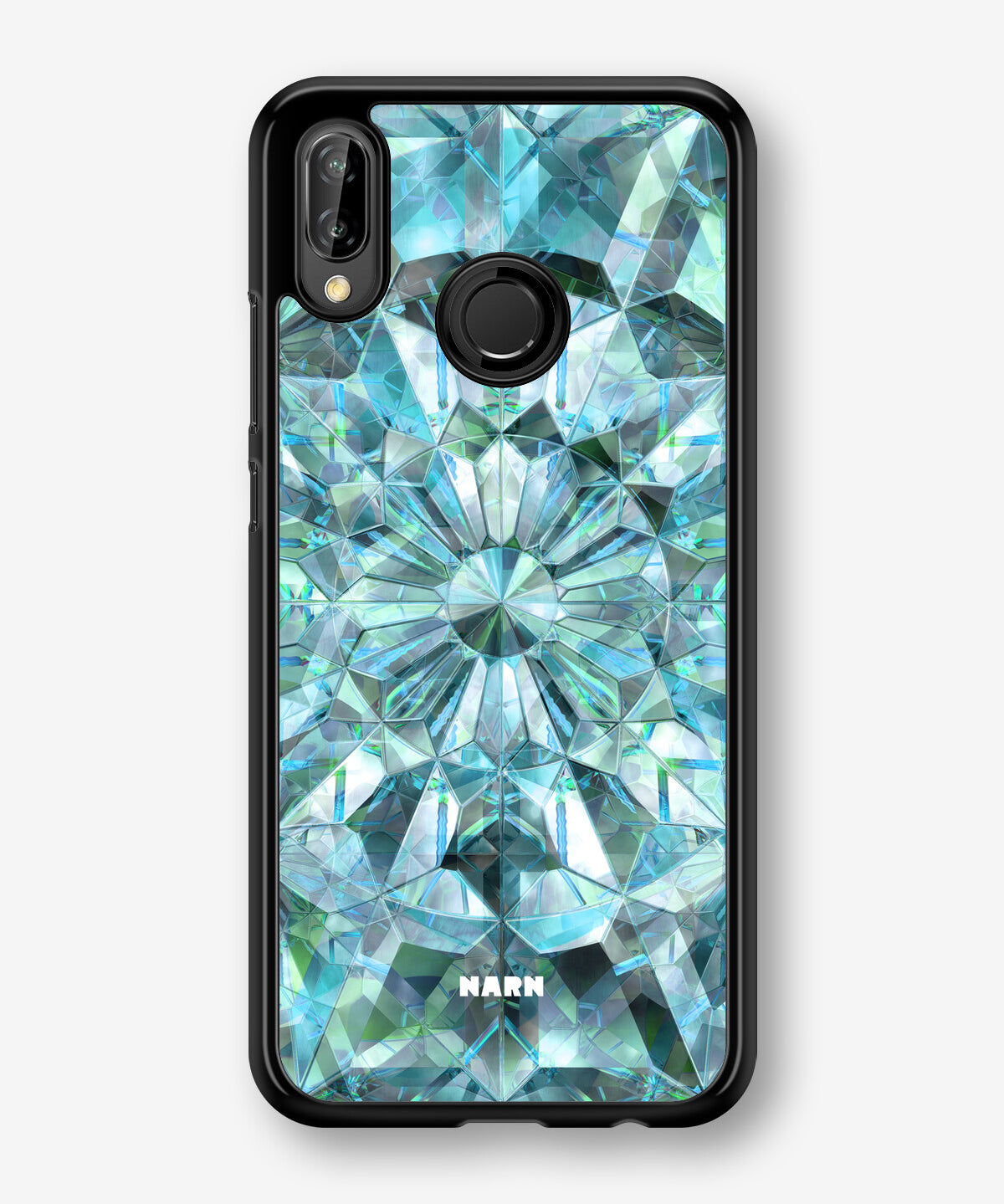 Huawei P20 Lite Hard Case – Green Crystals - View 1