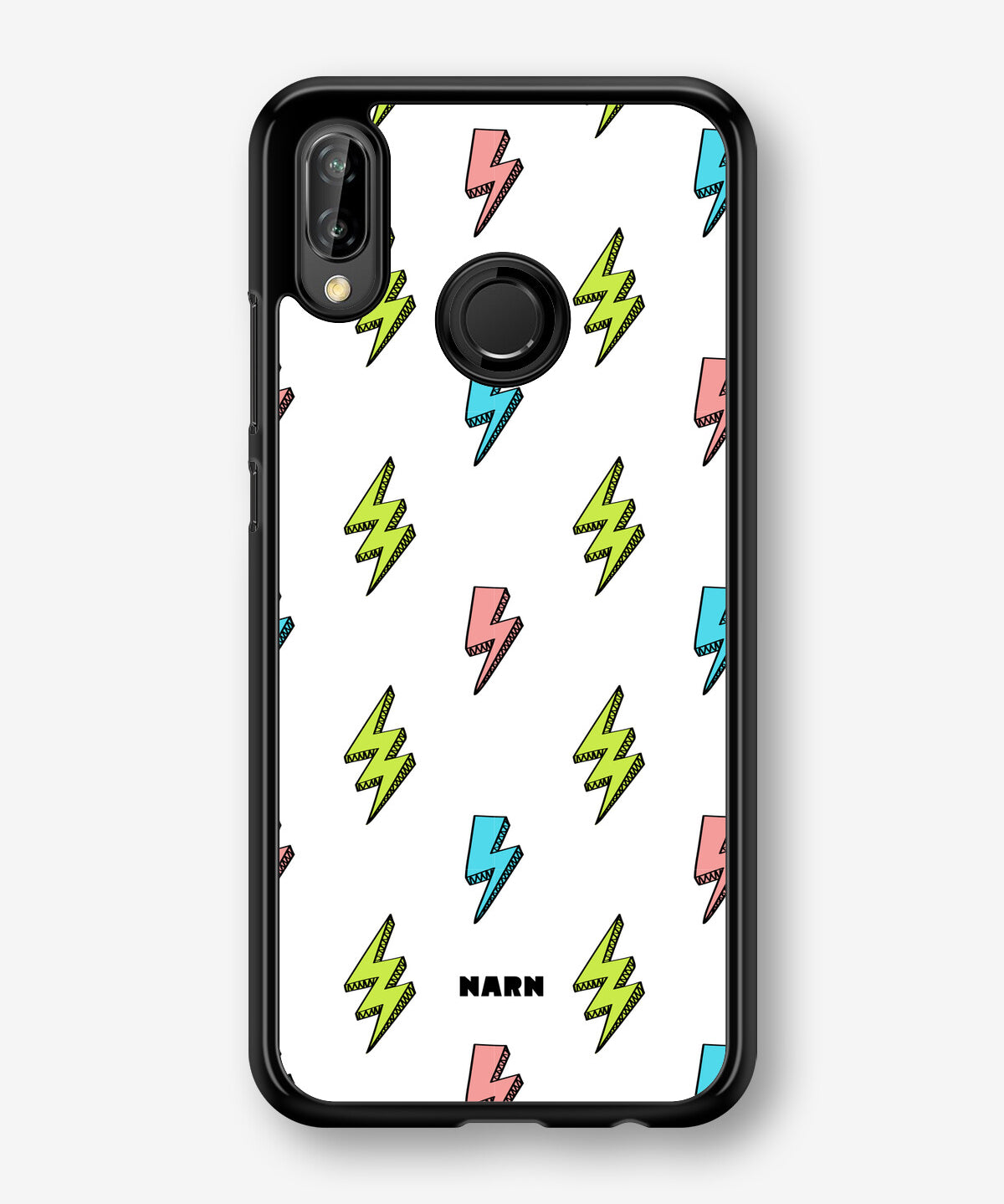 Huawei P20 Lite Hard Case – Lightning Bolts - View 1