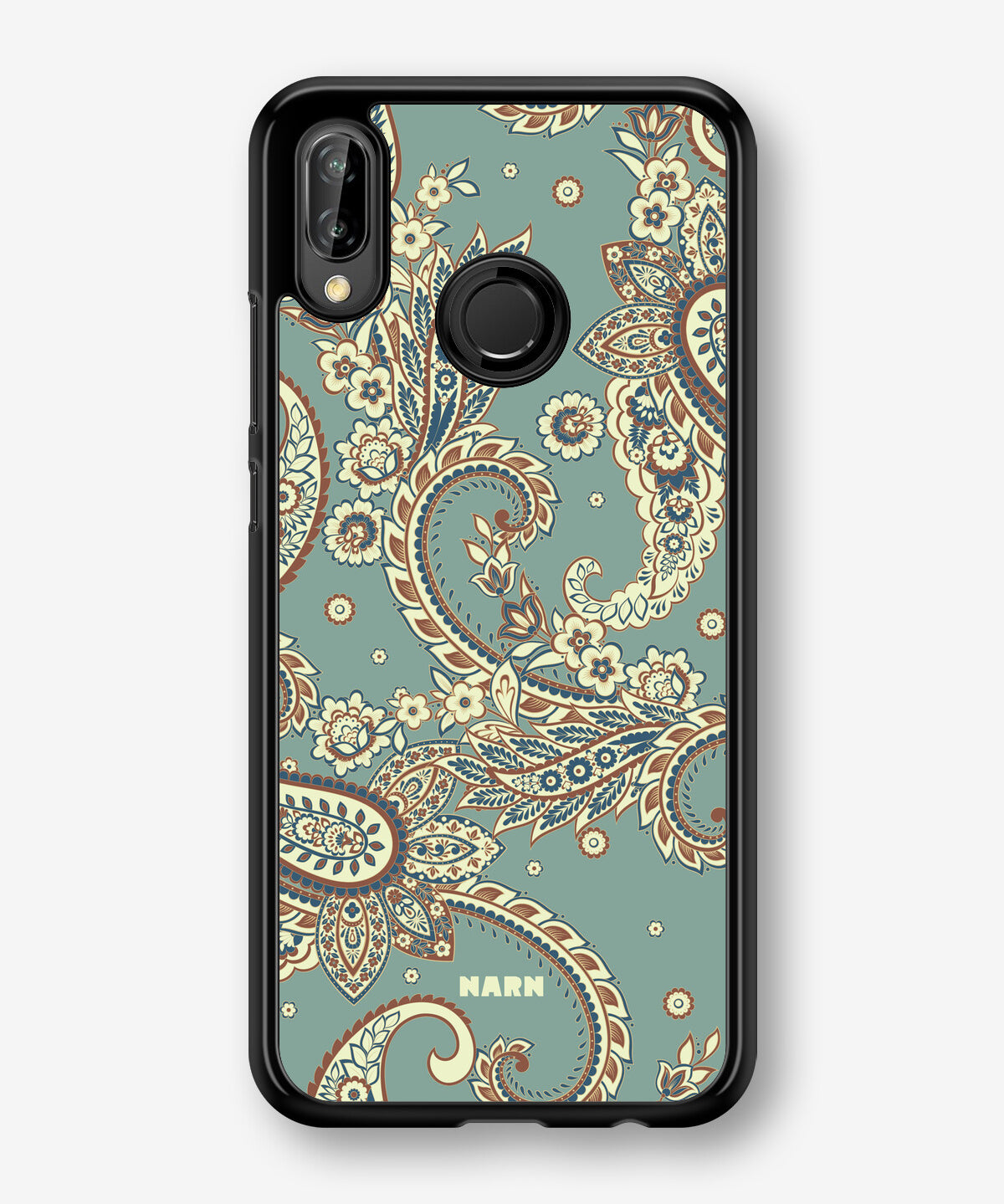 Huawei P20 Lite Hard Case – Paisley Green - View 1