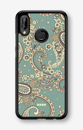 Huawei P20 Lite Hard Case – Paisley Green - View 1