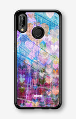 Huawei P20 Lite Hard Case – Purple Hearts - View 1