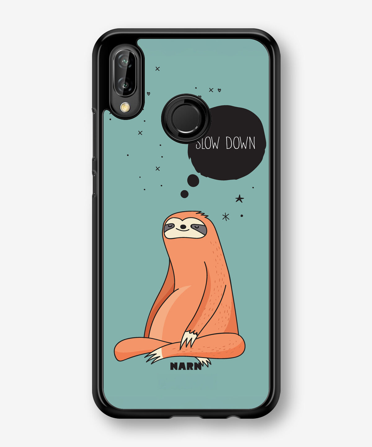 Huawei P20 Lite Hard Case – Slow Down Sloth - View 1
