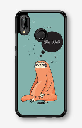 Huawei P20 Lite Hard Case – Slow Down Sloth - View 1
