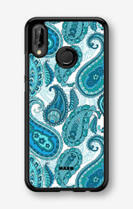 Huawei P20 Lite Hard Case – Turquoise Paisley - View 1