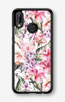 Huawei P20 Lite Hard Case – Watercolor Flowers - View 1